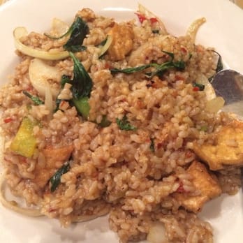 Thai Herb - Spicy basil fried rice with brown rice and tofu. - Thai Near Me - High Point, North Carolina Thai Herb - Spicy basil fried rice with brown rice and tofu. - Thai Near Me - High Point, North Carolina