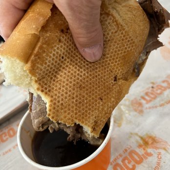TOGO'S Sandwiches - This is half a large French Dip. It's the size of my hand! - Sandwiches Near Me - Las Vegas, Nevada