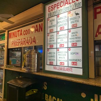 La Minutera Seafood Restaurant - The menu - Seafood Near Me - Hialeah, Florida