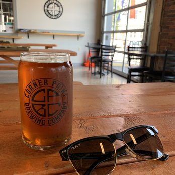 Corner Point Brewing - a pint of beer and sunglasses - Breweries Near Me - Berwick, Maine