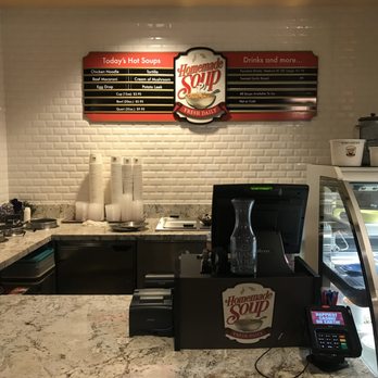 Homemade Soup - a counter with a bottle of soup on it - Soup Near Me - Lakeside, California