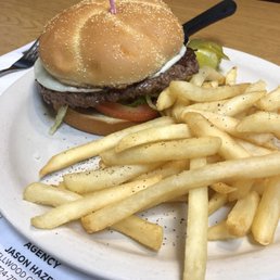 Angus Burger with fries Angus Burger with fries