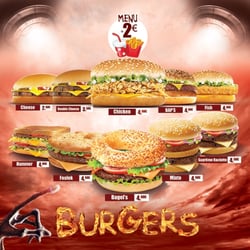 Foolek Pizz' - Carte des burger