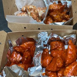SoCal Wings - Garlic Parmesan, Honey BBQ, Buffalo Gold, Honey Garlic Siracha