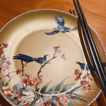 Han Palace - Beautiful plate setting! It's all in the details for me. - Dim Sum Near Me - Washington, DC, District of Columbia