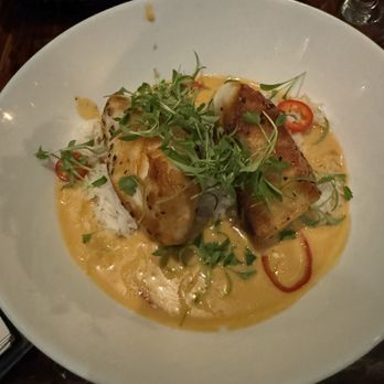 Bar Cart Lounge And Restaurant - Coconut curry sea bass - Cocktail Bars Near Me - Saint Paul, Minnesota