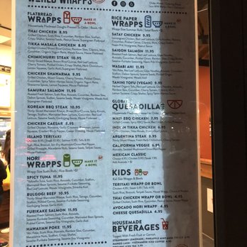 World Wrapps - Menu - Wraps Near Me - Santa Clara, California