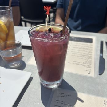 Stones Throw - Mocktail blueberry/lemonade - New American Near Me - York, Maine Stones Throw - Mocktail blueberry/lemonade - New American Near Me - York, Maine