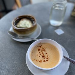 Chez Faby - French Onion and Lobster Bisque