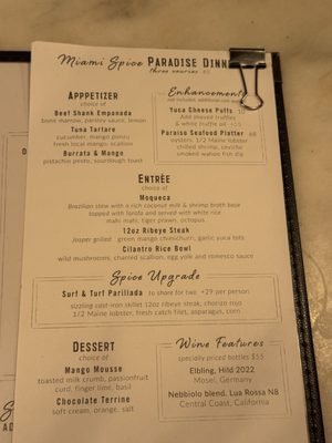 Menu photo 1 Amara at Paraiso Miami, FL