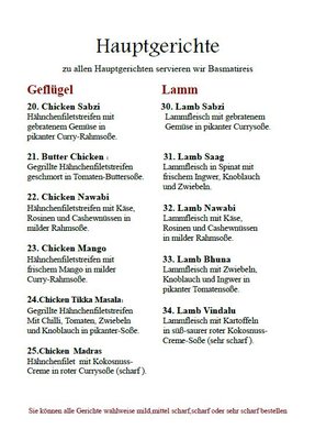 Menu photo 1 Monsoon Wedel, SH Menu photo 1 Monsoon Wedel, SH