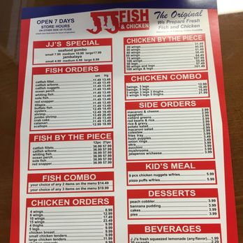 JJ Fish & Chicken - Menu - Seafood Near Me - Vallejo, California