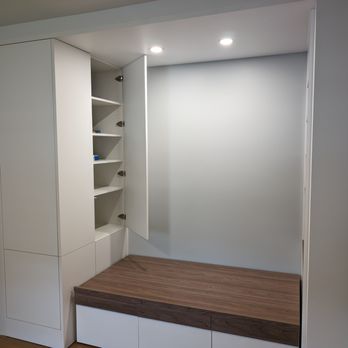 Welldone Cabinetry Bay Area - An access to additional storage. Too deep to access from front. - Cabinetry Near Me