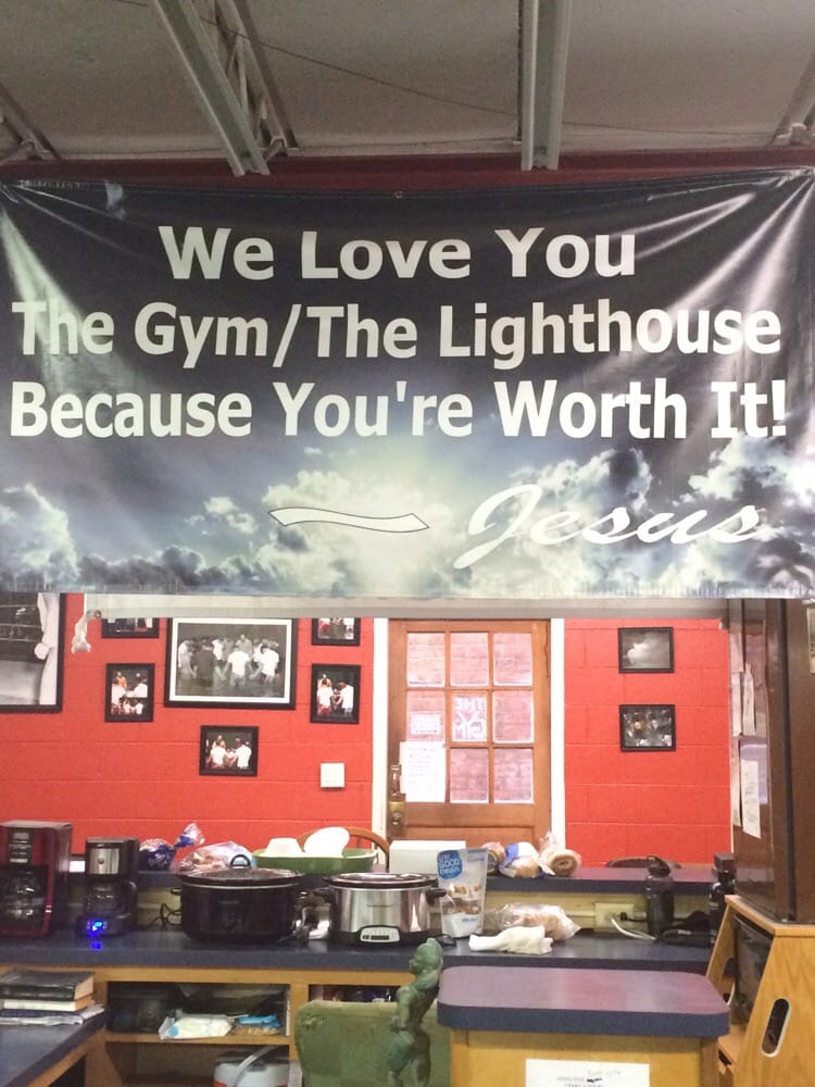 The Gym and Lighthouse Grocery Store Logo