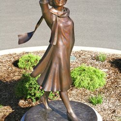 Ascension Borgess-Lee Hospital - On With Life is a bronze sculpture located at the entrance to the Borgess-Lee Memorial Hospital emergency room.