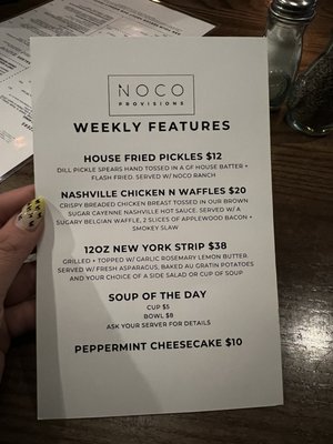 Menu photo 5 Noco Provisions Grand Rapids, MI