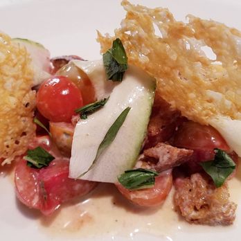 Shift Kitchen & Bar - Heirloom tomato panzanella - New American Near Me - Flagstaff, Arizona