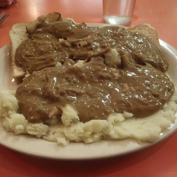 Crystal Creek Dairy House - Plated Lunch (Roast Pork & Gravy) - Cheese Shops Near Me - Beaver Dam, Wisconsin