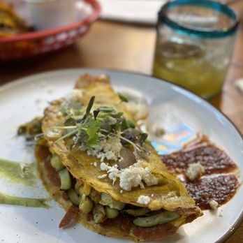 The Cactus Shop - Zucchini Blossom Quesadilla - Cocktail Bars Near Me - Brooklyn, New York