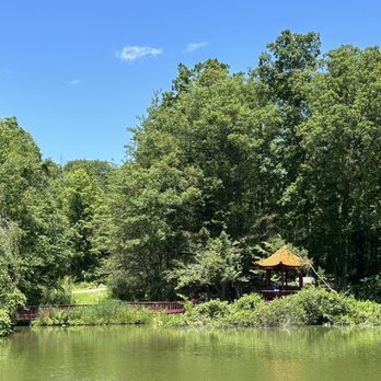 Chuang Yen Monastery - The gazebo next to the Seven Jewels Lake. - Buddhist Temples Near Me - Carmel, New York