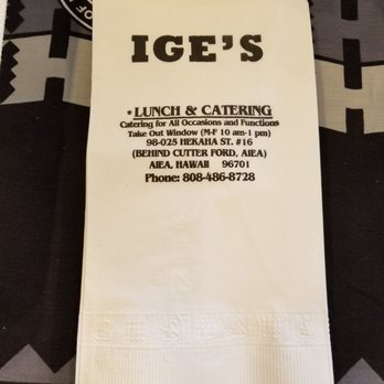 Ige's Catering Service - They catered my cousin's son-in-law's Celebration of Life... - Caterers Near Me - Honolulu, Hawaii