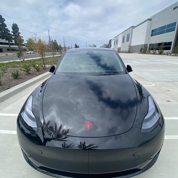 Xtreme Edge - Red Front Emblem and Tinted PPF Headlights - Auto Detailing Near Me - Garden Grove, California Xtreme Edge - Red Front Emblem and Tinted PPF Headlights - Auto Detailing Near Me - Garden Grove, California