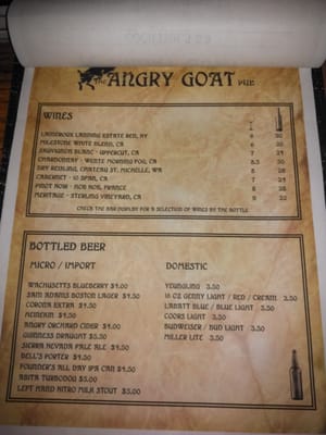 Menu photo 6 The Angry Goat Pub Rochester, NY Menu photo 6 The Angry Goat Pub Rochester, NY