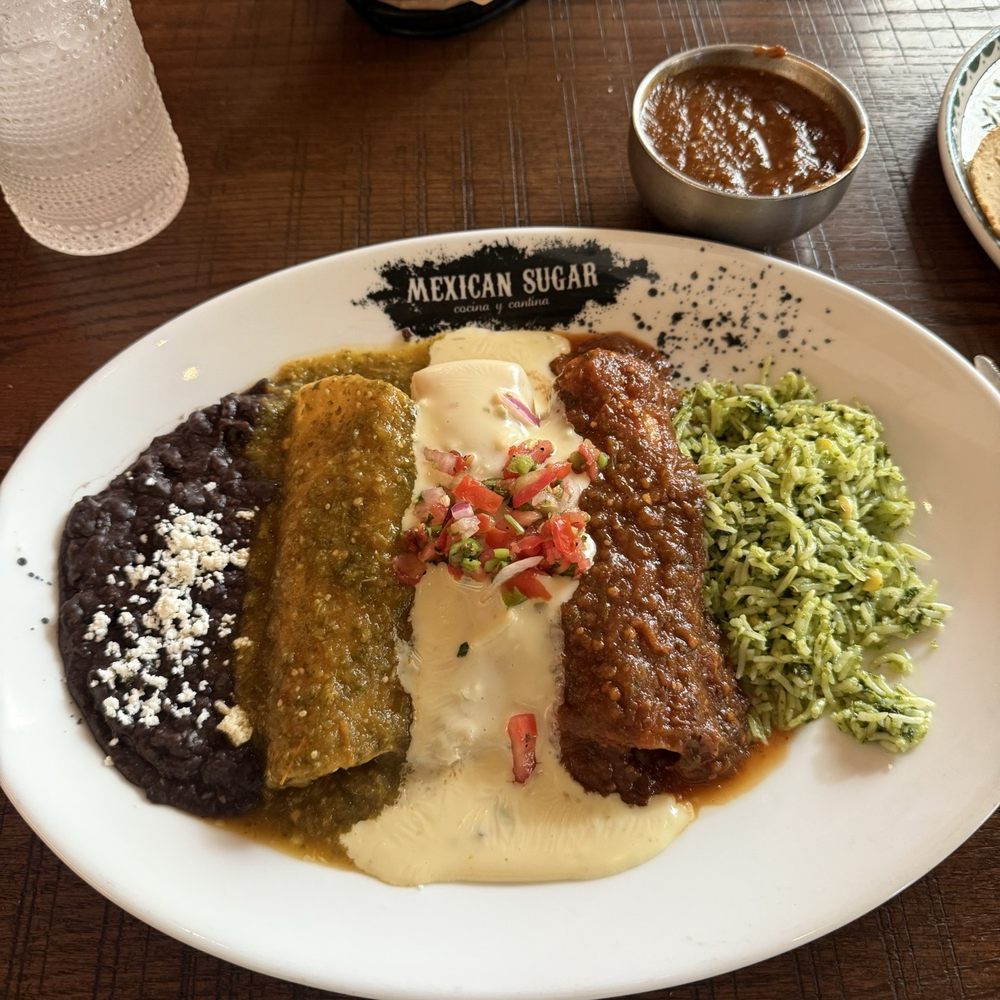Mexican Sugar - Roasted Chicken Enchiladas - Latin American Near Me - Addison, Texas Mexican Sugar - Roasted Chicken Enchiladas - Latin American Near Me - Addison, Texas