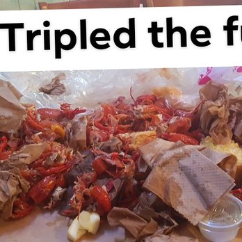 SJ Crawfish - Only have the picture of the aftermath... It's so good that I'm here at least once a week - Cajun/Creole Near Me - San Jose, California