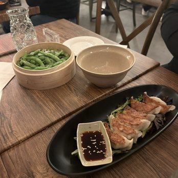 Jin Ramen - Hamilton Heights - Edamame and Chicken Gyoza Dumpling - Ramen Near Me - New York, New York Jin Ramen - Hamilton Heights - Edamame and Chicken Gyoza Dumpling - Ramen Near Me - New York, New York