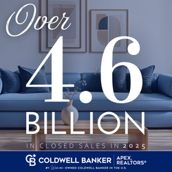 RicK Baker - Coldwell Banker - In 2025 Coldwell Banker APEX sold over $4.6 Billion dollars worth of real estate making us one of the largest brokers in America