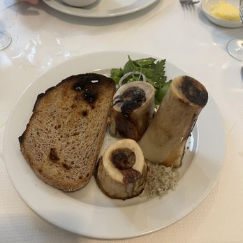 St John Bar and Restaurant - Roast Bone Marrow & Parsley Salad - British Near Me - London, XGL