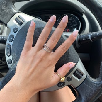 Coco Luxe Nails - Dips with a small tip added by Kim! - Eyelash Service Near Me - Santa Monica, California