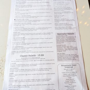 Back Bay Gourmet - This is the Back Page of their Lunch Menu.  Photo taken June 1, 2026. - Sandwiches Near Me - Virginia Beach, Virginia