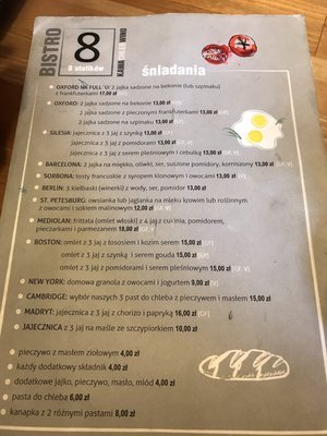 Menu photo 3 8 Stolików Katowice, SL