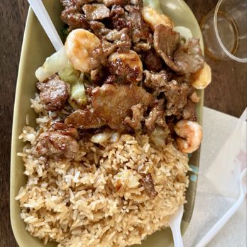 Flaming Japan - Shrimp & Beef Teriyaki w/rice - Japanese Near Me - Virginia Beach, Virginia