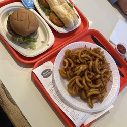 Newsome's Restaurant - Buffalo Chicken Sub, Double Hamburger
