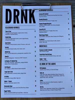 Menu photo 2 Blackbird Bistro Craftsbury, VT Menu photo 2 Blackbird Bistro Craftsbury, VT
