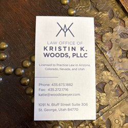 Law Office of Kristin K Woods - K. Woods card