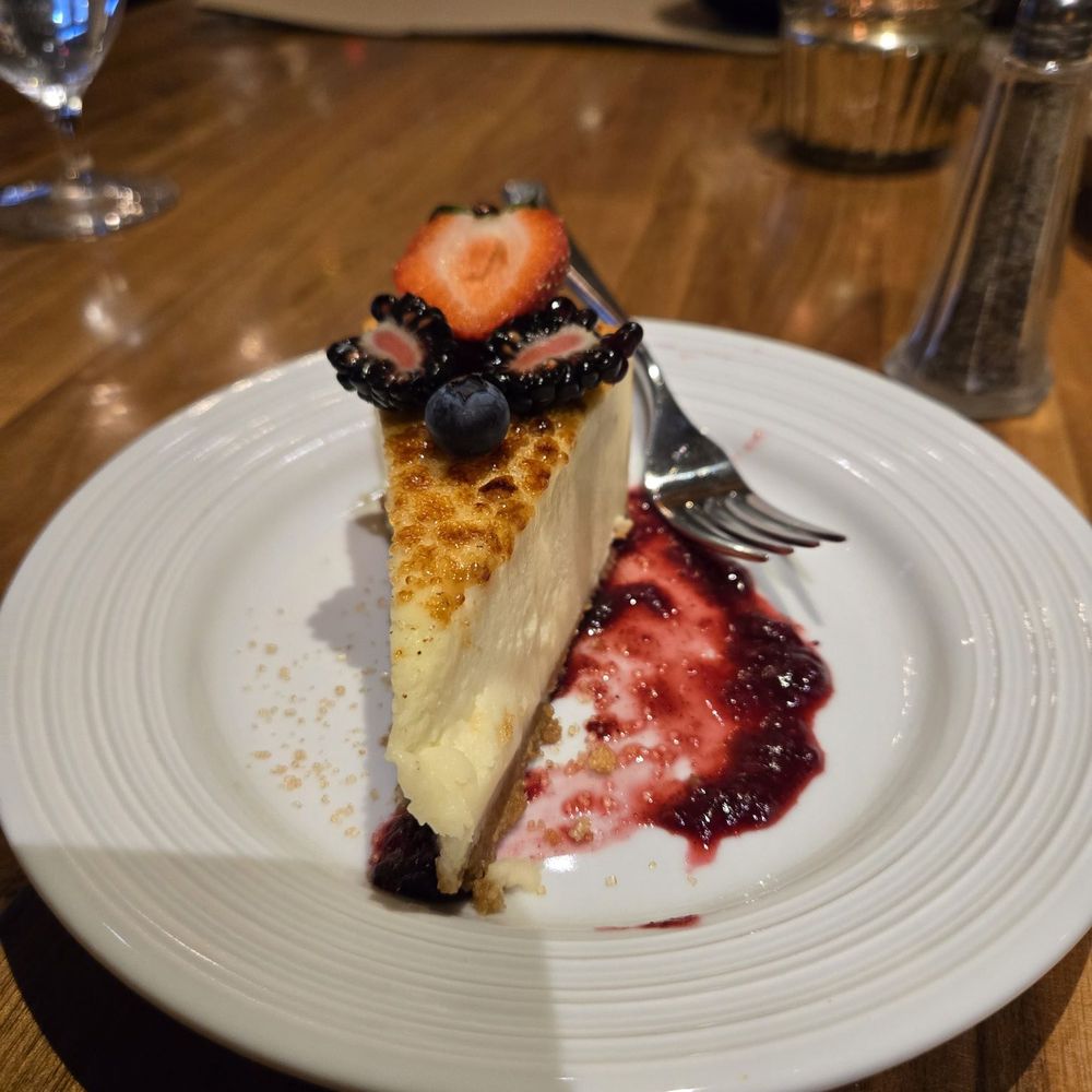 Sustenio - Creme Brulee cheesecake - New American Near Me - San Antonio, Texas
