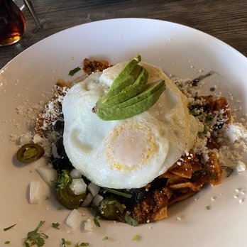 Taste Cafe - Chilaquiles Rancheros w/ Eggs Over Easy - Breakfast & Brunch Near Me - Half Moon Bay, California Taste Cafe - Chilaquiles Rancheros w/ Eggs Over Easy - Breakfast & Brunch Near Me - Half Moon Bay, California