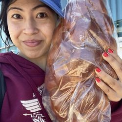 Challah bread size to scale
