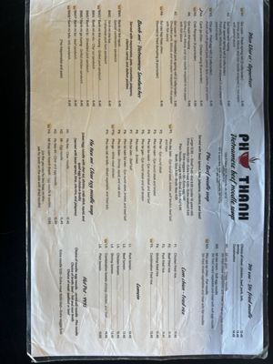 Menu photo 2 Pho Thanh Bentonville, AR Menu photo 2 Pho Thanh Bentonville, AR