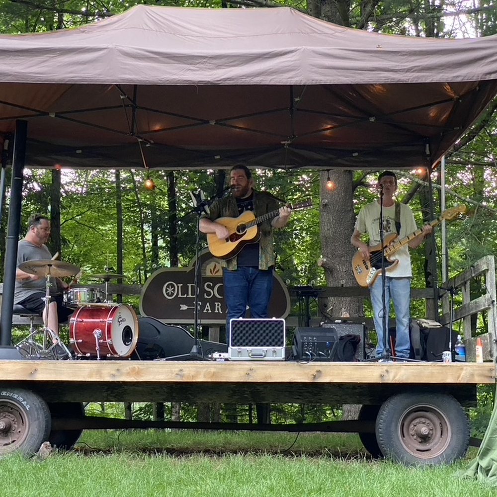 Old School Farm - The stage. Good thing it was covered - thunderstorms rolled through! - Farms Near Me - Honesdale, Pennsylvania