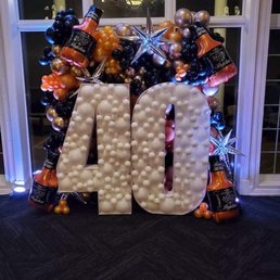 40th balloon display