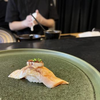 Thirteen Water - salmon and foie gras - Sushi Bars Near Me - New York, New York Thirteen Water - salmon and foie gras - Sushi Bars Near Me - New York, New York
