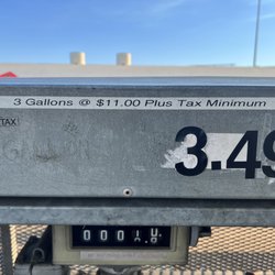 Chevron - 3 gallon minimum for 11 dollars