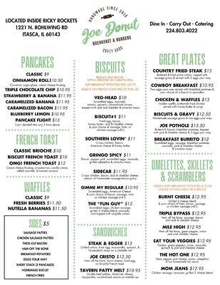 Menu photo 1 Joe Donut-Itasca Itasca, IL