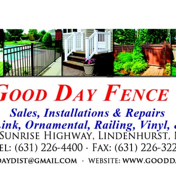 Good Day Fence - Fences & Gates Near Me - Lindenhurst, New York Good Day Fence - Fences & Gates Near Me - Lindenhurst, New York
