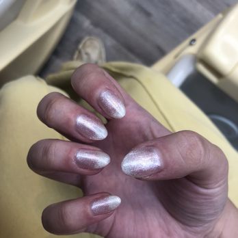 Royal Nails Studio - Not a great photo- but got gels in a sparkly white and they look absolutely stunning (in person more so). - Nail Salons Near Me - Los Angeles, California Royal Nails Studio - Not a great photo- but got gels in a sparkly white and they look absolutely stunning (in person more so). - Nail Salons Near Me - Los Angeles, California